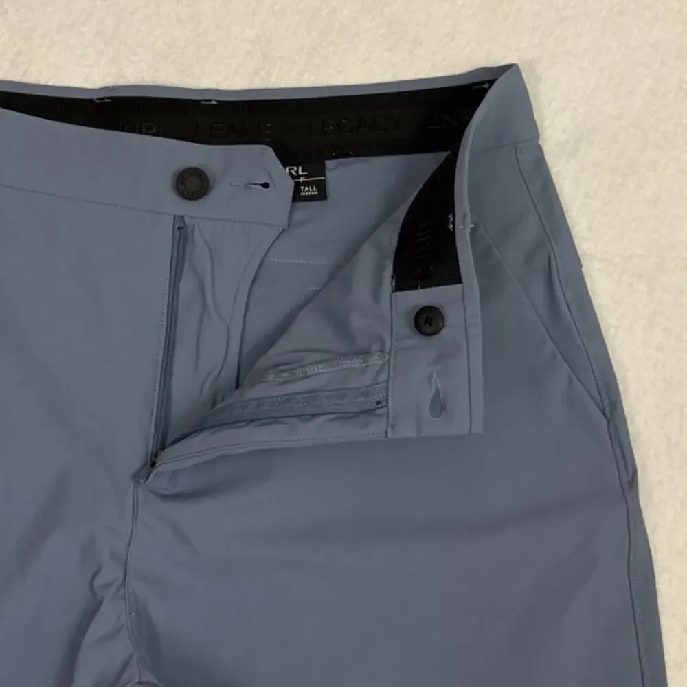 UNRL Concourse Golf Pants Mens Large 34-36 Tall Storm Blue Stretch Performance